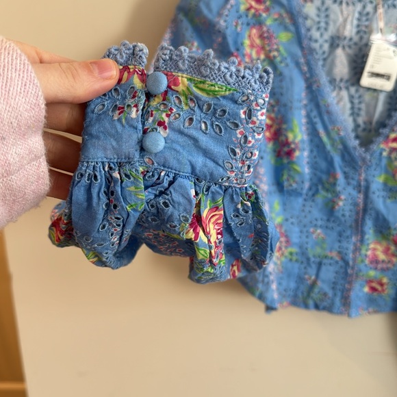 NWT Blossom Eyelet Top xs free people - Picture 5 of 9